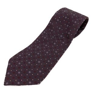 Givenchy Men's Neck Tie purple square patterns Logo with 4G logo